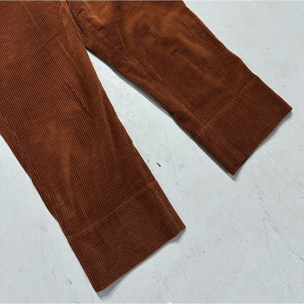 7115 by Szeki Pants Trouser Corduroy Size Medium Brown Wide Leg - Picture 3 of 8